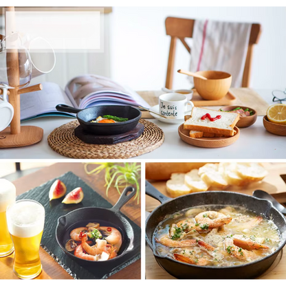 Juego De Sartenes, Hierro Fundido, X 3 Piezas