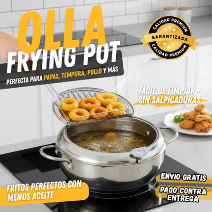 Olla para freír con control de temperatura
